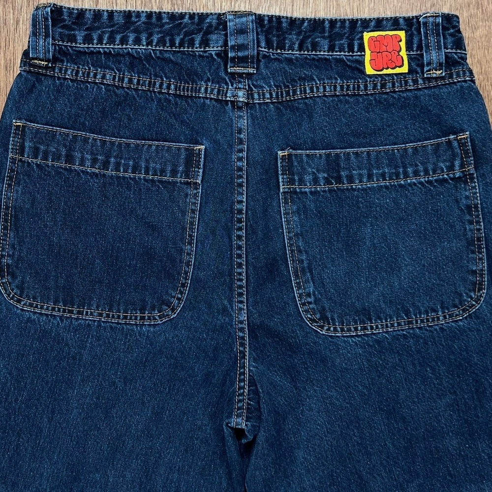 Empyre Relaxed Fit Skate Jeans 32 Dark Wash Blue Denim Double Knee 100 Cotton - Picture 11 of 11